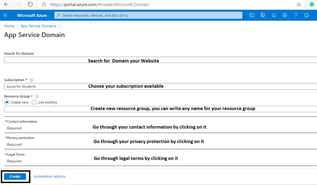 Configuring A Custom Domain Name For Your Github Pages Site Using Azure App Service Domains