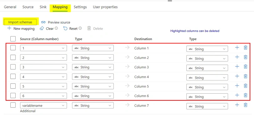 Configuring an ADF Pipeline activity Output to File in ADLS