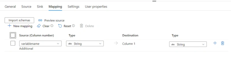 Configuring an ADF Pipeline activity Output to File in ADLS