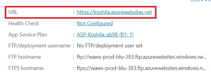 Configuring FTP Server for Azure App Service