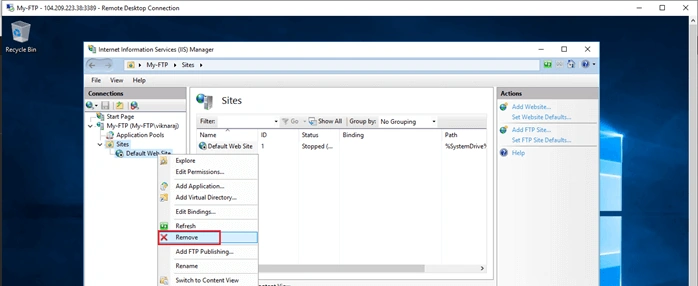 Configuring FTP Server In Microsoft Azure