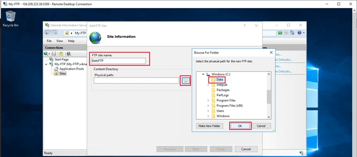 Configuring FTP Server In Microsoft Azure
