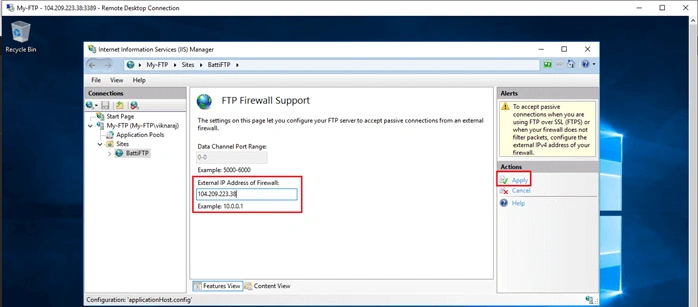 Configuring FTP Server In Microsoft Azure