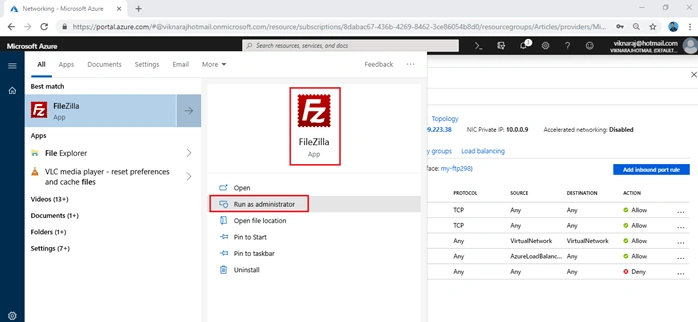 Configuring FTP Server In Microsoft Azure