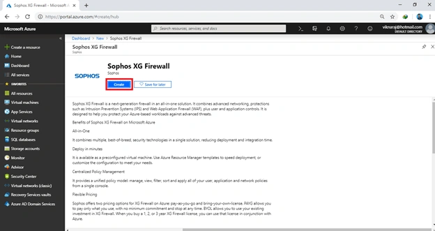 Configuring Sophos XG Firewall On Azure