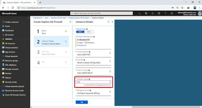 Configuring Sophos XG Firewall On Azure
