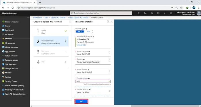 Configuring Sophos XG Firewall On Azure