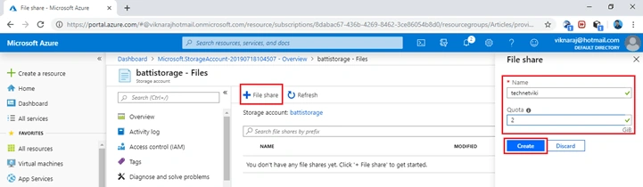 Configuring Storage Account In Azure