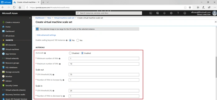 Configuring Virtual Machines Scale Sets In Azure