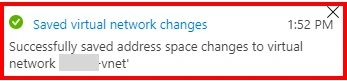 Saved address space