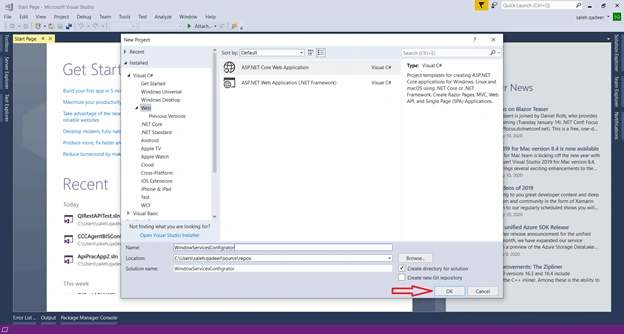 Configuring Window Services Using ASP.NET Core WebAPI And Getting Values From AppSettings