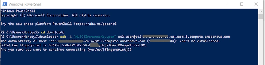 Connect AWS EC2 Instance using SSH