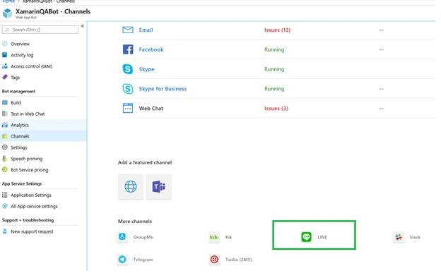 Connect Conversational Bot To Line App Using Azure Bot