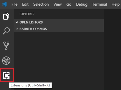 Connect Cosmos DB Local Emulator From Visual Studio Code