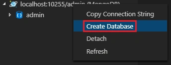 Connect Cosmos DB Local Emulator From Visual Studio Code