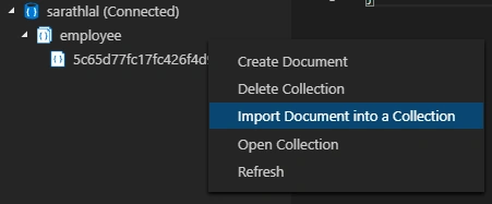 Connect Cosmos DB Local Emulator From Visual Studio Code