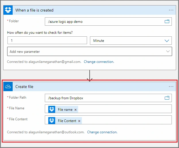 Connect Dropbox to OneDrive Using Azure Logic App