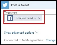 Tweet text