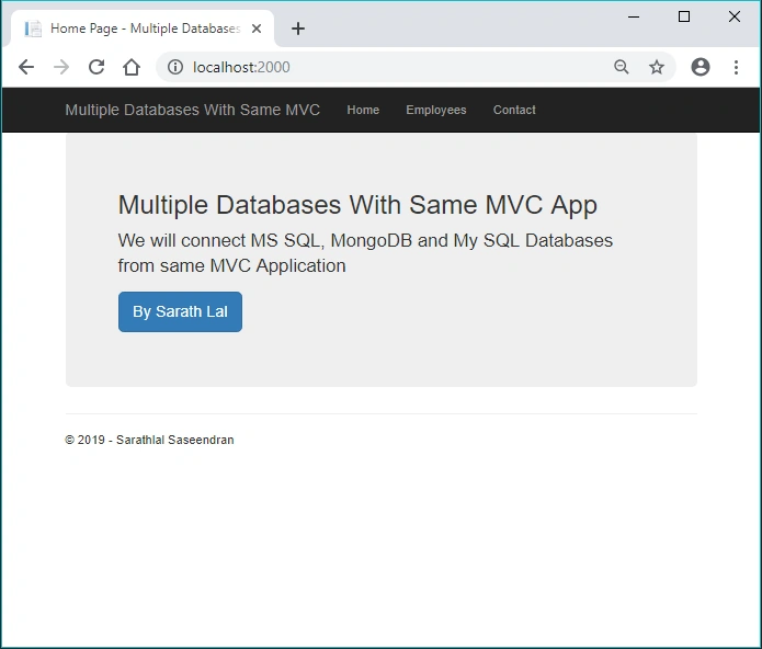 Connect MS SQL, MongoDB And MySQL Databases From Same MVC App Using Dependency Injection