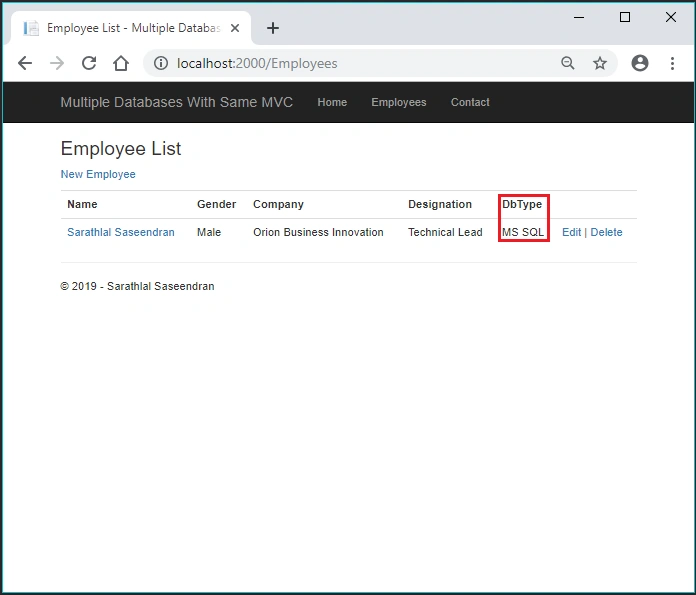 Connect MS SQL, MongoDB And MySQL Databases From Same MVC App Using Dependency Injection