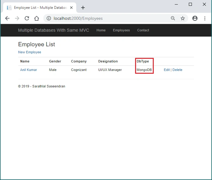 Connect MS SQL, MongoDB And MySQL Databases From Same MVC App Using Dependency Injection