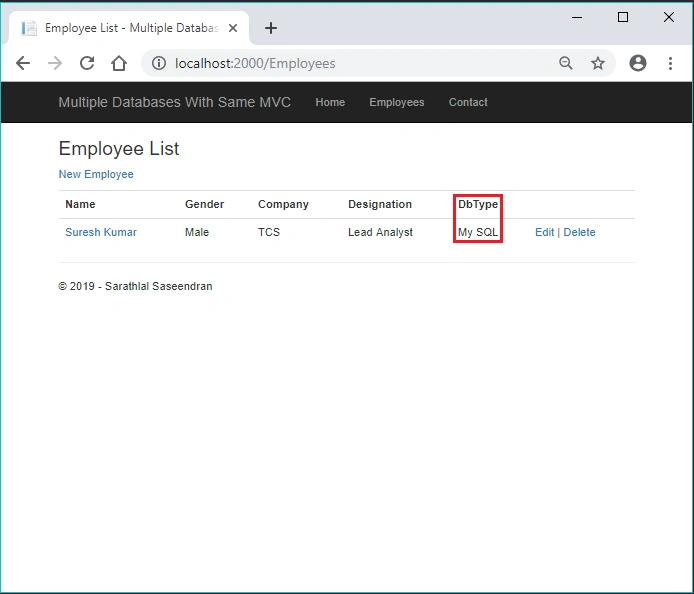 Connect MS SQL, MongoDB And MySQL Databases From Same MVC App Using Dependency Injection