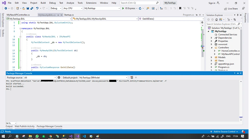 Connect MS SQL And MySQL Database To Your .NET Core Web API