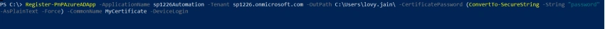 Connect to SharePoint Online using Azure AD App only in Azure Automation