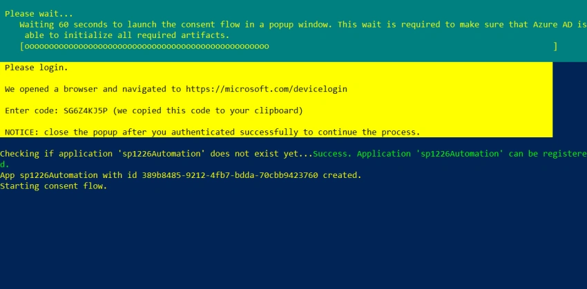 Connect to SharePoint Online using Azure AD App only in Azure Automation