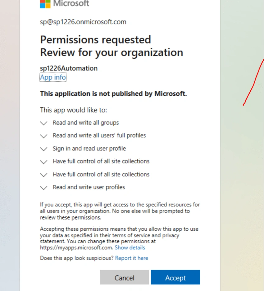 Connect to SharePoint Online using Azure AD App only in Azure Automation