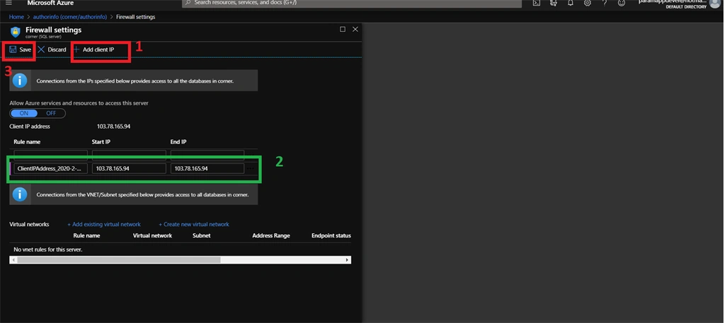 Connecting Azure SQL Database In Visual Studio Code