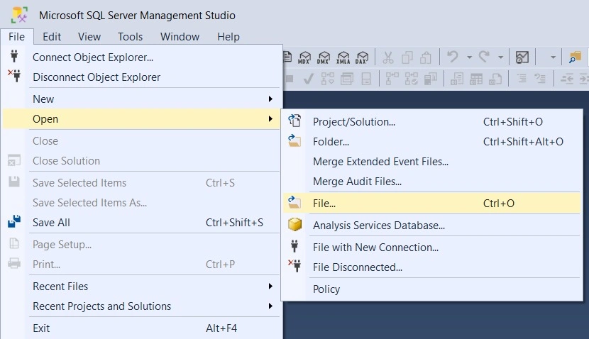 Saved query files