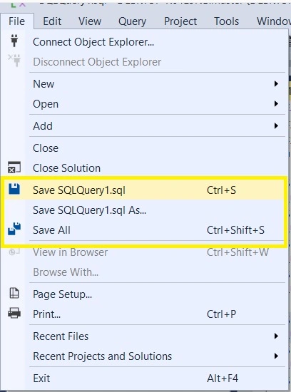 SQL query files