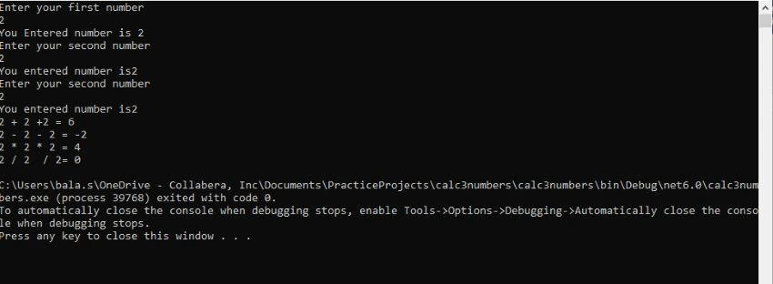Console Application