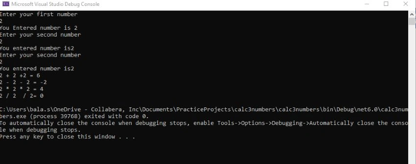 Framework Version