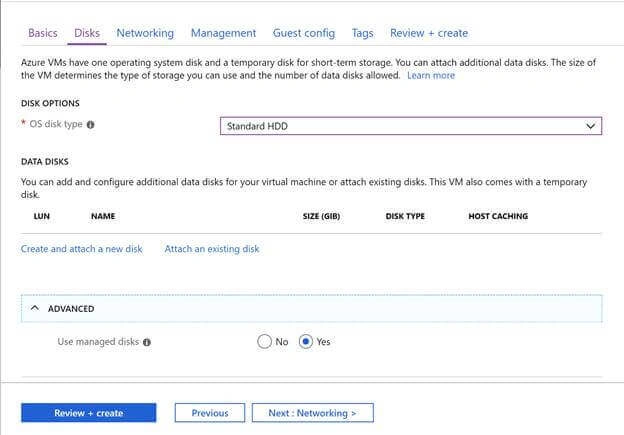Construct Azure Virtual Machine