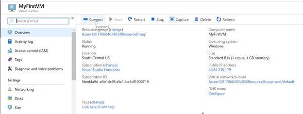 Construct Azure Virtual Machine