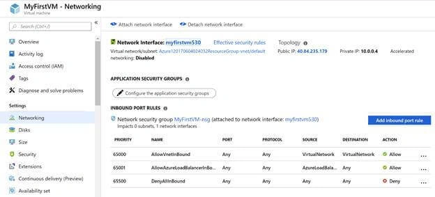 Construct Azure Virtual Machine