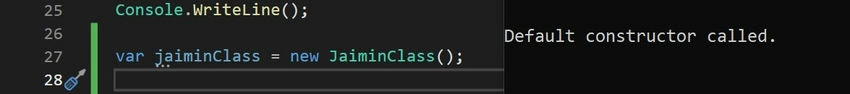 Default Constructor