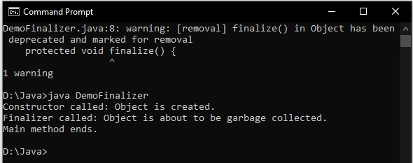 Finalizer