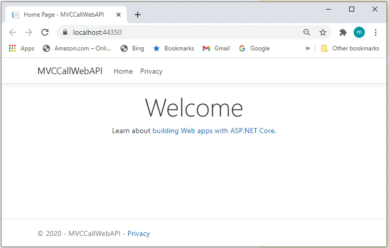 Consume Web API By MVC Client In .NET Core, Server And Framework