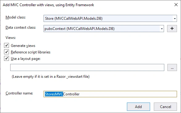 Consume Web API By MVC Client In .NET Core, Server And Framework