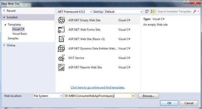 Consuming ASP.NET Web API From jQuery