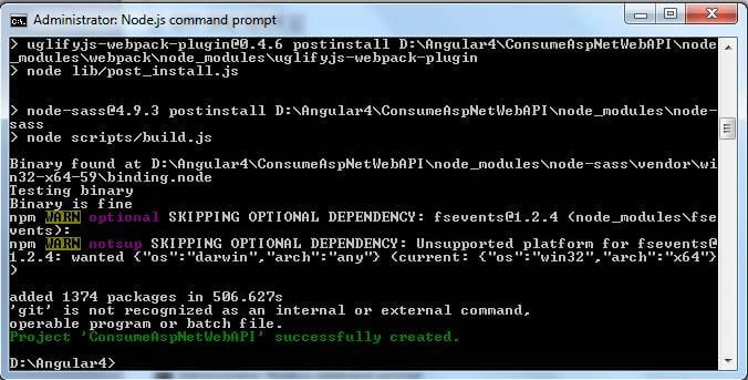 screenshot confirm project 