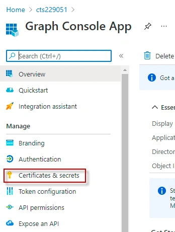 Creating Azure AD App