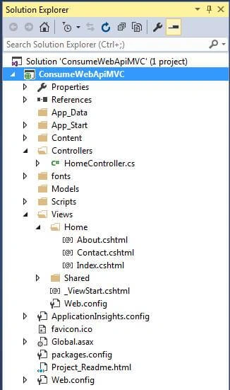 Consuming Web API In ASP.NET MVC