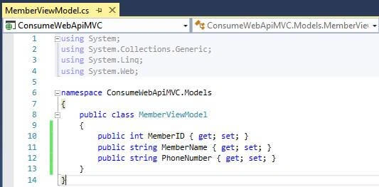 Consuming Web API In ASP.NET MVC
