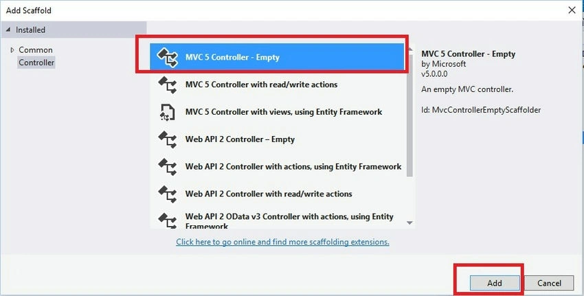 Add Controller Class