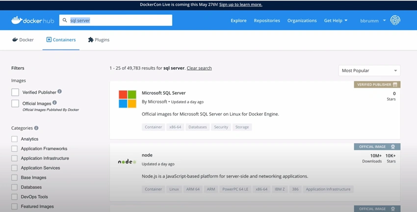 Installing SQL Server into Docker