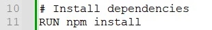 Install the application dependencies